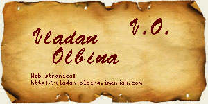 Vladan Olbina vizit kartica